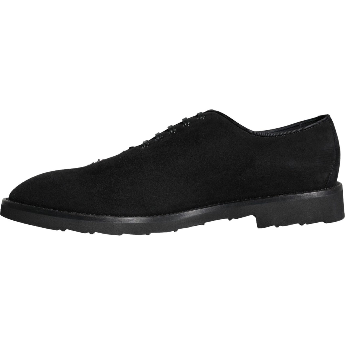 Dolce & Gabbana Black Suede Sicilia Lace Up Formal Shoes MV6123-41.5