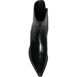 Dolce & Gabbana Black Leather Ankle Boots Booties Shoes LA11253-37