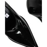 Dolce & Gabbana Black Patent Leather High Heels Pumps Shoes LA11363-37.5