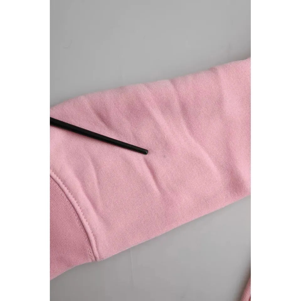 Philippe Model Pink Cotton Logo Print Long Sleeves Pullover Sweater TSH83273-XL
