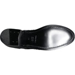Dolce & Gabbana Black Leather Floral Lace Dress Formal Shoes LA11501-36