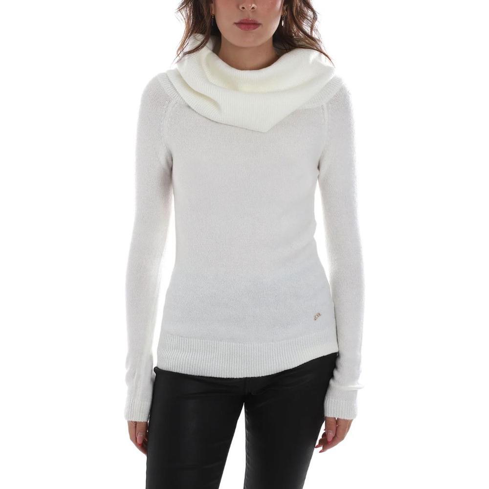 Yes Zee White Viscose Sweater YE-13725-L
