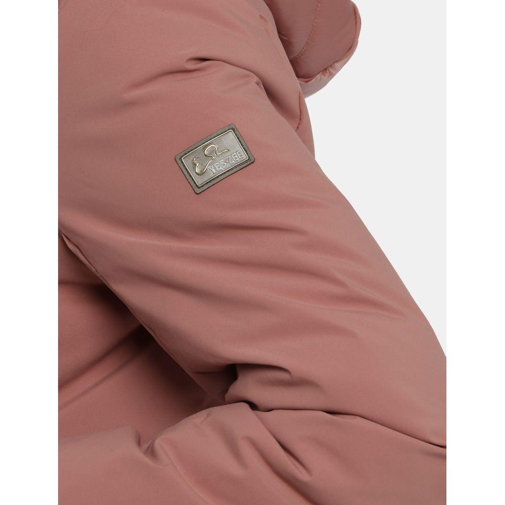 Yes Zee Pink Nylon Jackets & Coat YE-13696-XS