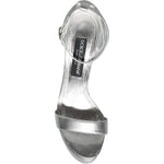 Dolce & Gabbana Silver KEIRA Heels Ankle Strap Sandals Shoes LA11667-40