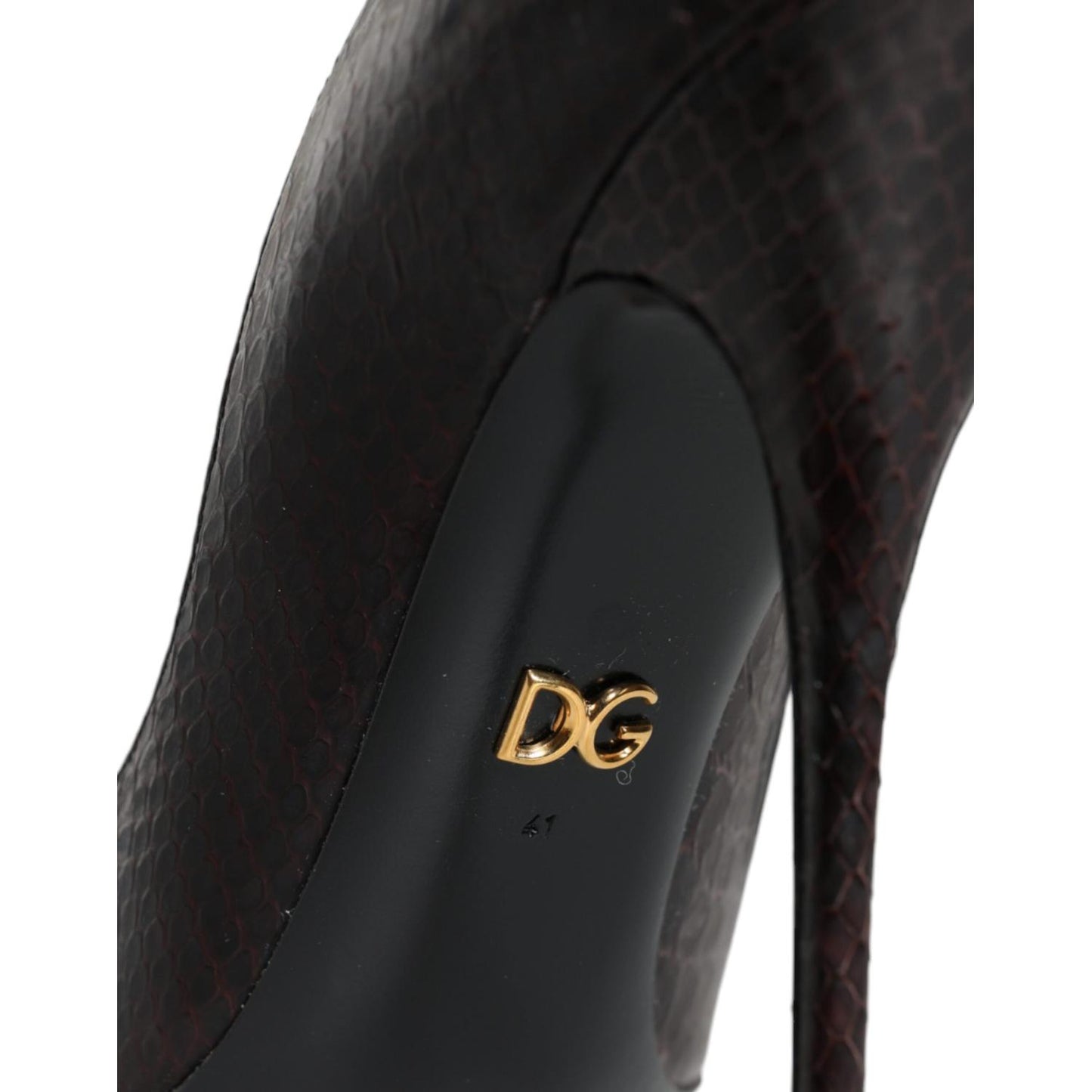 Dolce & Gabbana Multicolor Exotic Leather Heels Pumps Shoes LA11487-35.5