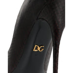 Dolce & Gabbana Multicolor Exotic Leather Heels Pumps Shoes LA11487-35.5