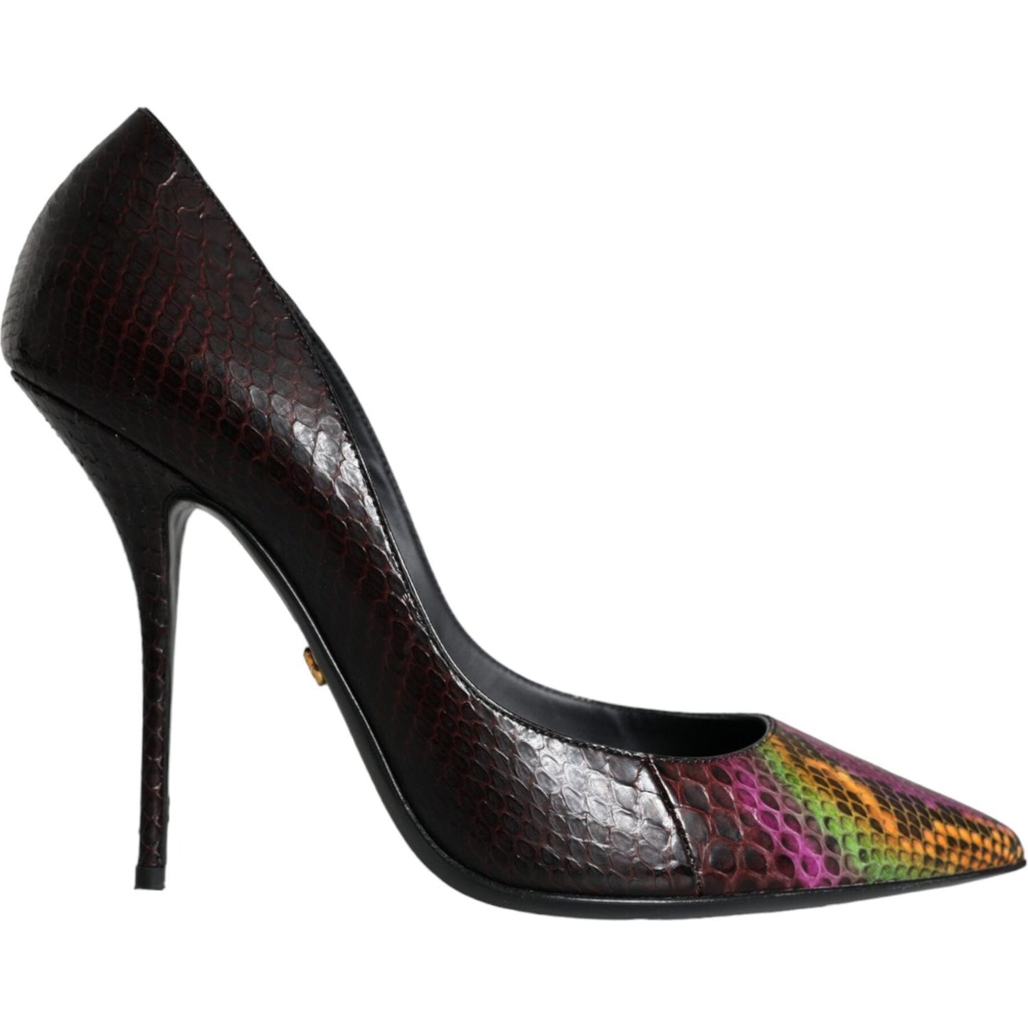 Dolce & Gabbana Multicolor Exotic Leather Heels Pumps Shoes LA11487-35.5