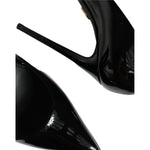 Dolce & Gabbana Black Leather Platform Heels Pumps Shoes LA11510-37