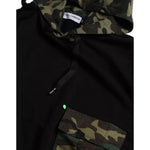 Dolce & Gabbana Black Camouflage Hooded Sweatshirt Sweater TSH86466-52