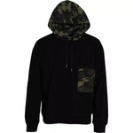 Dolce & Gabbana Black Camouflage Hooded Sweatshirt Sweater TSH86466-52