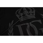 Dolce & Gabbana Black Logo Embossed Cotton Crew Neck T-shirt TSH86416-46