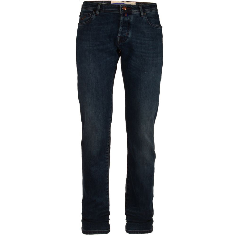 Jacob Cohen Blue Cotton Men's Slim Fit Jean JA-13785-W35