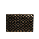 Dolce & Gabbana Gold Crystal Bifold Clutch Evening Party Women Purse Bag