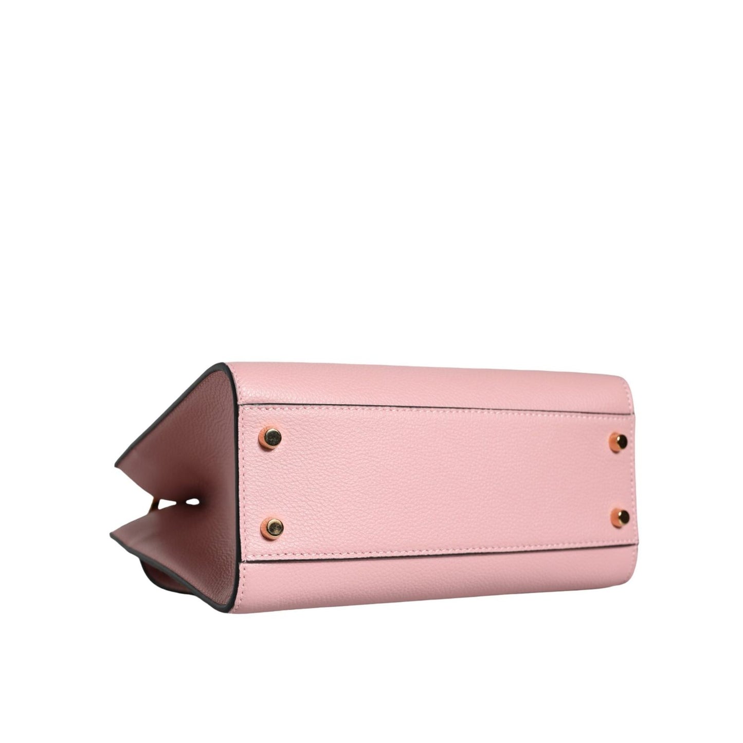 Versace Pink Small Top Handle Grainy Calf Leather Crossbody Bag BAG1588