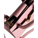 Versace Pink Small Top Handle Grainy Calf Leather Crossbody Bag BAG1588