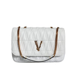 Versace White Mini Nappa Leather Crossbody Shoulder Bag BAG1596