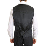 Dolce & Gabbana Gray Wool Silk Double Breasted Slim Suit KOS1104-1