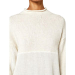 Alpha Studio White Recycled Wool Women Sweater AL-13842-IT44|L
