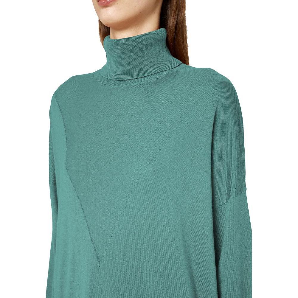Alpha Studio Green Silk Sweater AL-13843-IT38|XS