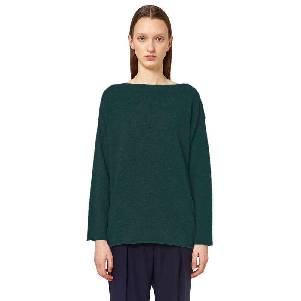Alpha Studio Green Silk Sweater AL-13856-IT40|S