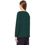 Alpha Studio Green Silk Sweater AL-13856-IT40|S