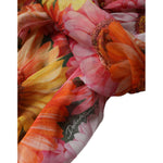 Dolce & Gabbana Multicolor Floral Sleeveless V-neck Midi Dress DR281226-42