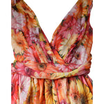 Dolce & Gabbana Multicolor Floral Sleeveless V-neck Midi Dress DR281226-42