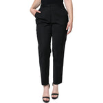 Dolce & Gabbana Black High Waist Tapered Pants PAN75636-46