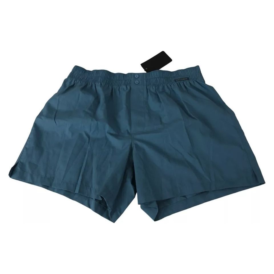Dolce & Gabbana Blue Cotton Regular Boxer Shorts Underwear BIK911-4