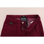 Costume National Red Wash Cotton Stretch Denim Jeans SIG30126-1