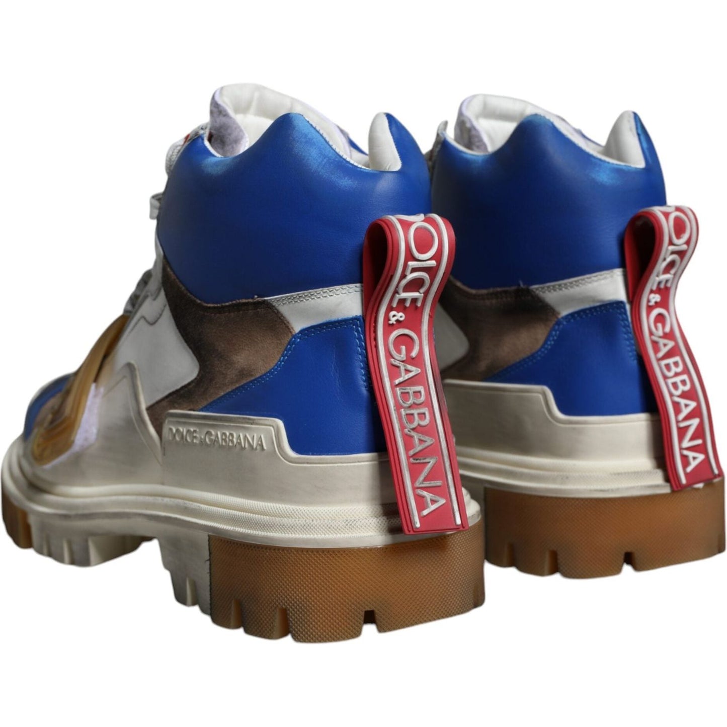 Dolce & Gabbana Multicolor Leather Trekking Sneakers Boots Shoes MV5045-40