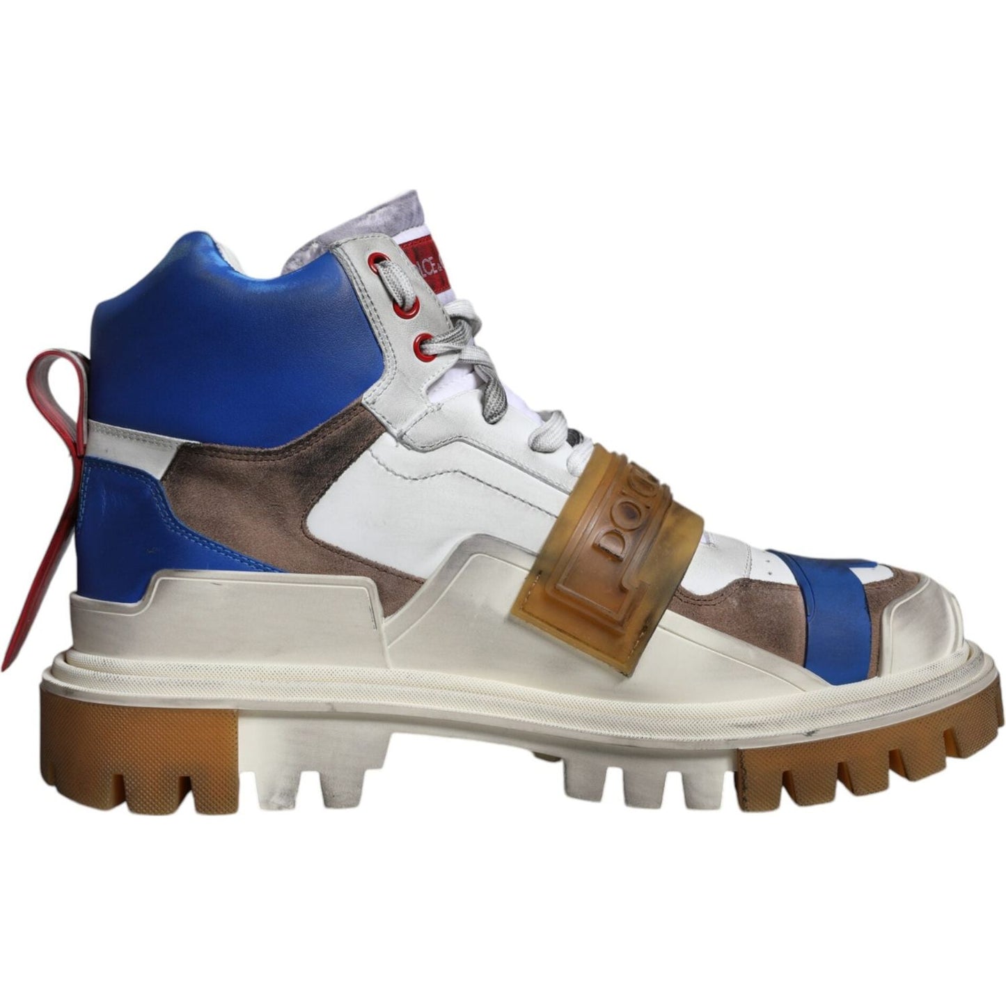 Dolce & Gabbana Multicolor Leather Trekking Sneakers Boots Shoes MV5045-40