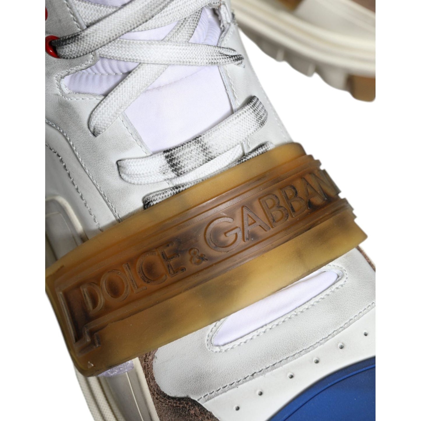 Dolce & Gabbana Multicolor Leather Trekking Sneakers Boots Shoes MV5045-40