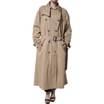 Dolce & Gabbana Khaki Double Breasted Trench Coat Jacket JKT3802-40