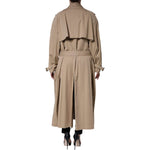 Dolce & Gabbana Khaki Double Breasted Trench Coat Jacket JKT3802-40