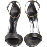 Dolce & Gabbana Silver KEIRA Heels Ankle Strap Sandals Shoes LA11725-38