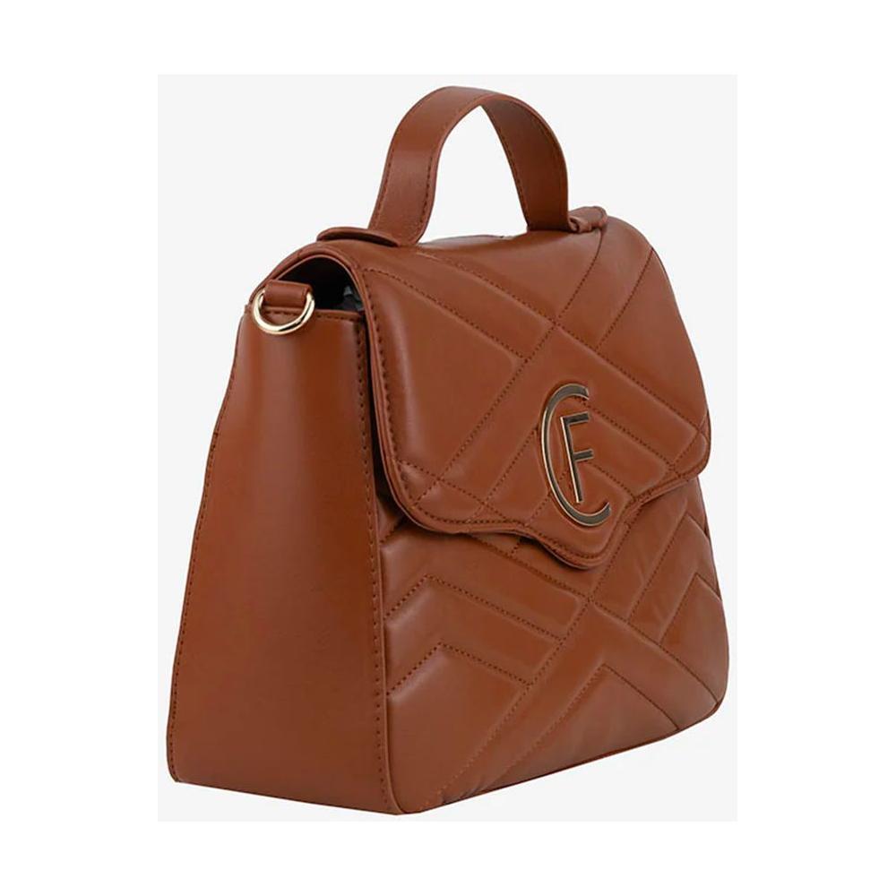 CRISTINAEFFE Brown Artificial Leather Women Crossbody Bag CREF-14156