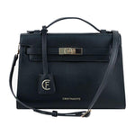 CRISTINAEFFE Black Artificial Leather Women Crossbody Bag CREF-14130