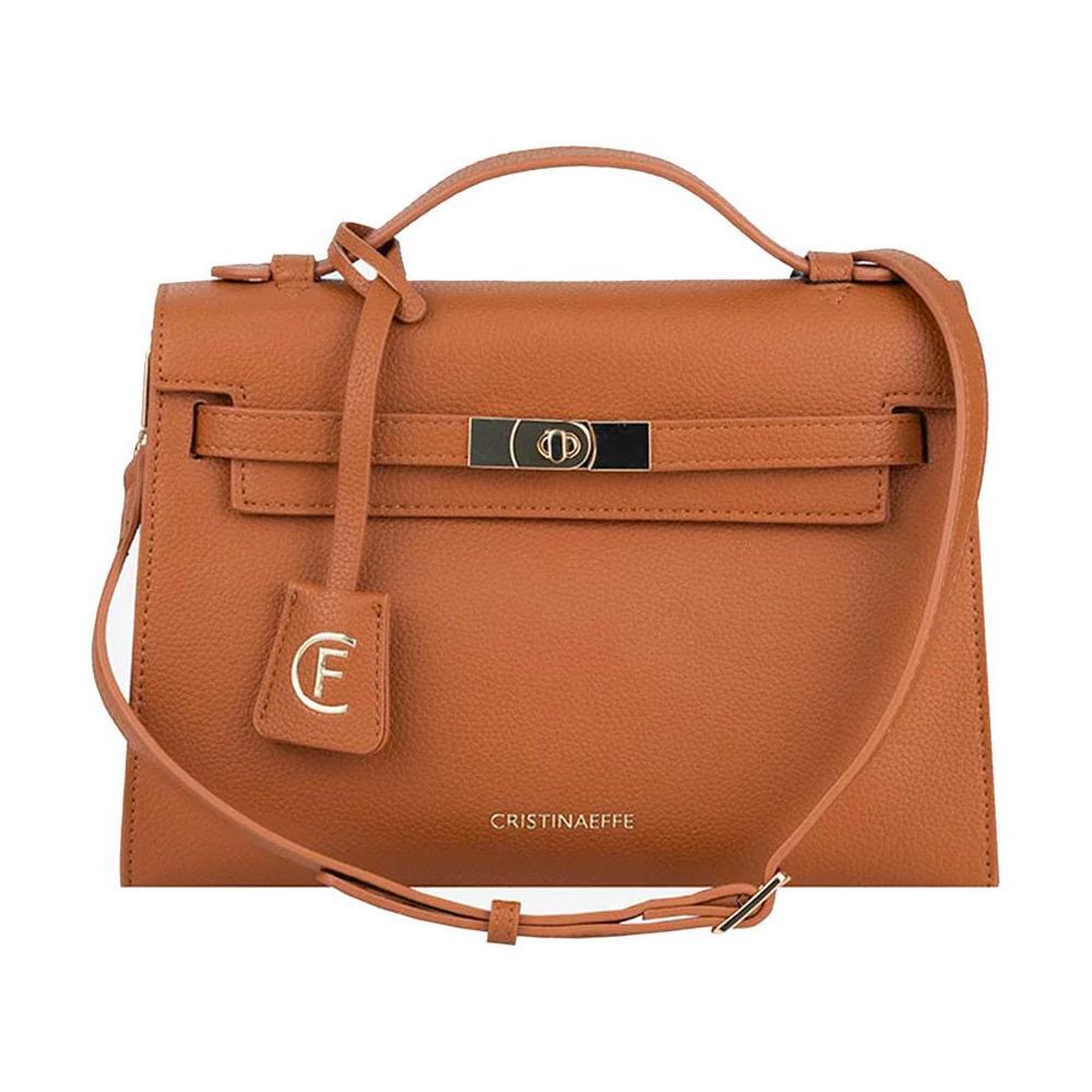 CRISTINAEFFE Brown Artificial Leather Women Crossbody Bag CREF-14129