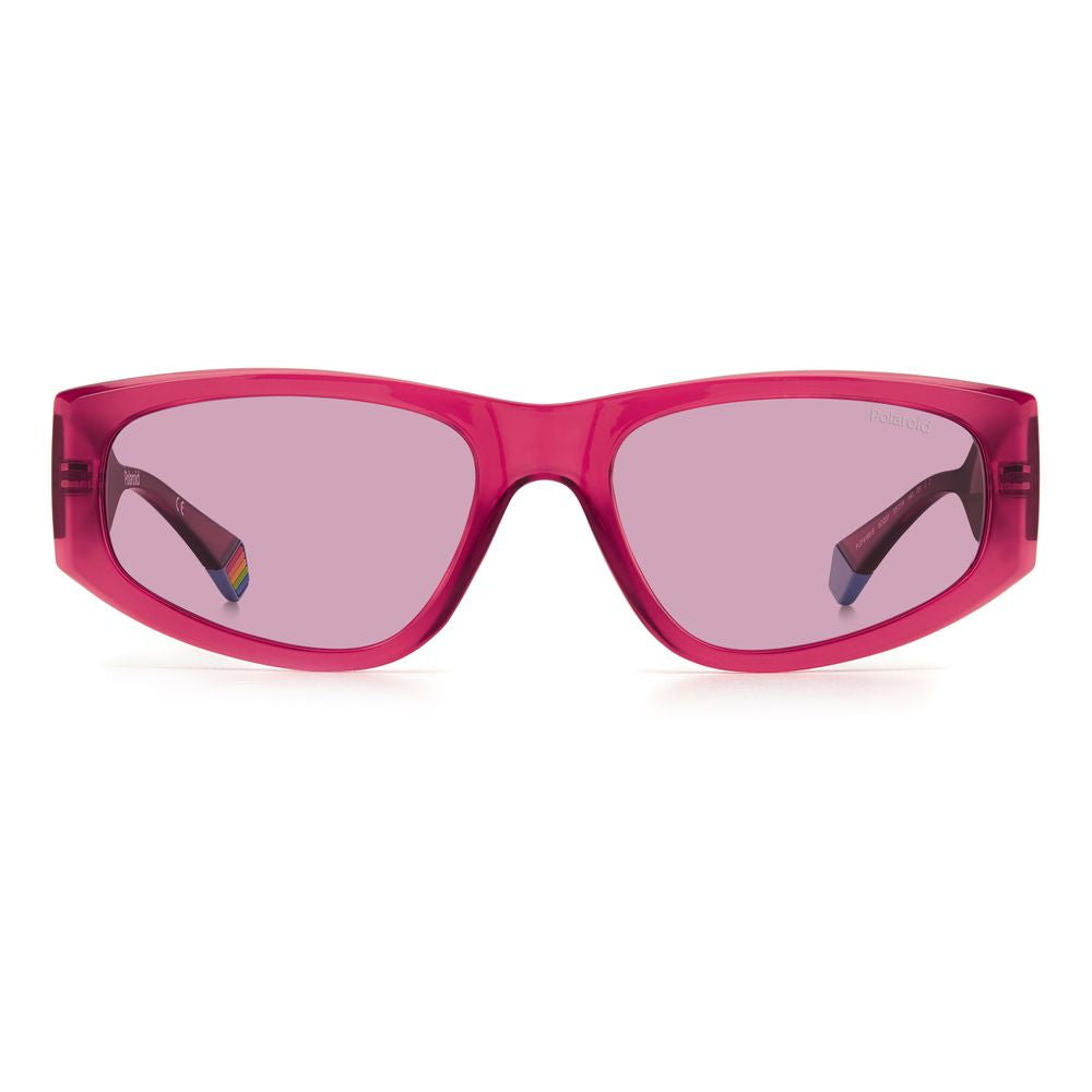 Polaroid Red Plastic Sunglasses POPLD6169S8CQ0FAC