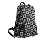 Dolce & Gabbana Black White DG Crown Logo Nylon Backpack Bag
