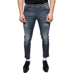Dolce & Gabbana Dark Blue Washed Cotton Skinny Denim Jeans PAN74887-44