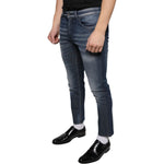 Dolce & Gabbana Dark Blue Washed Cotton Skinny Denim Jeans PAN74887-44