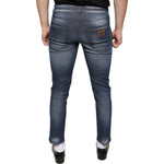 Dolce & Gabbana Dark Blue Washed Cotton Skinny Denim Jeans PAN74887-44