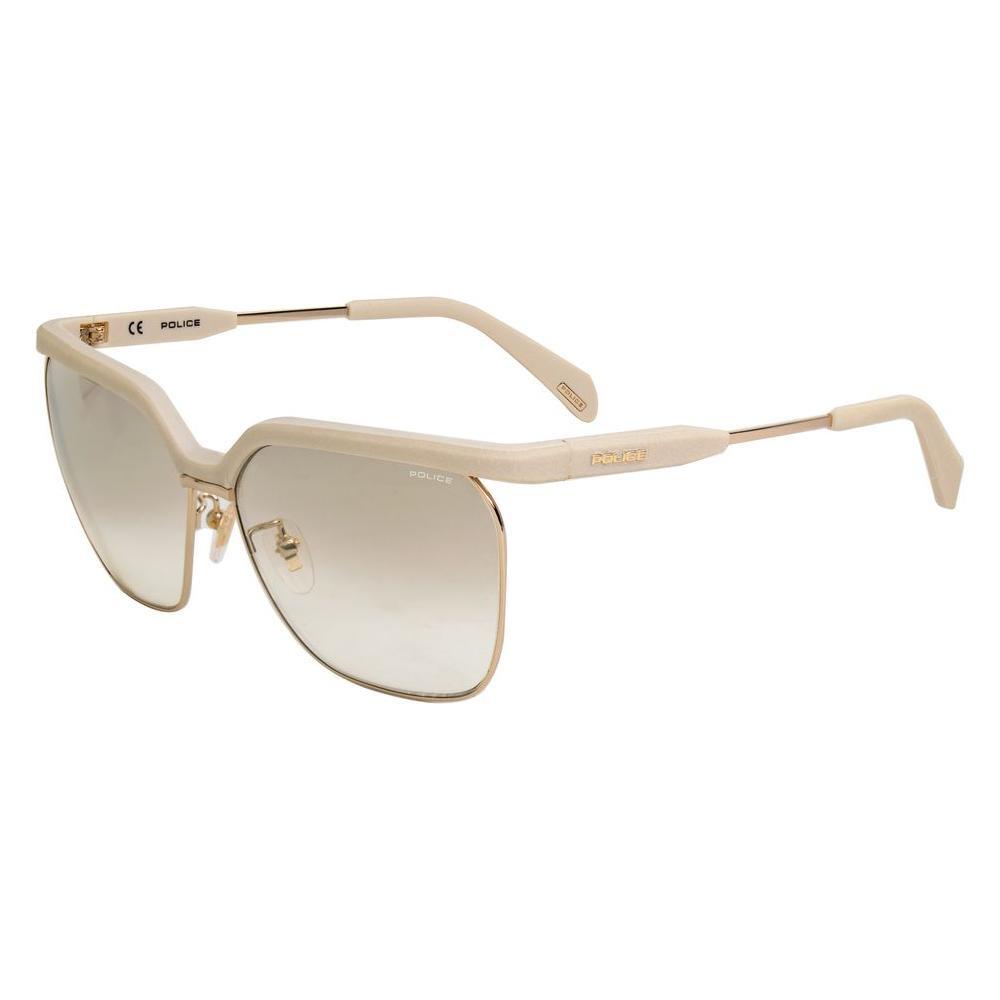 Police Beige Metal Sunglasses 1728,67434610848,Beige,New with tags,Police,Sunglasses,Sunglasses for Women - Sunglasses,Women POSPLA9662GL4GAC