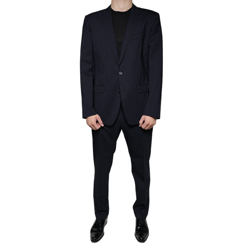Dolce & Gabbana Dark Blue Formal Tuxedo 2 Piece Suit KOS2241-52