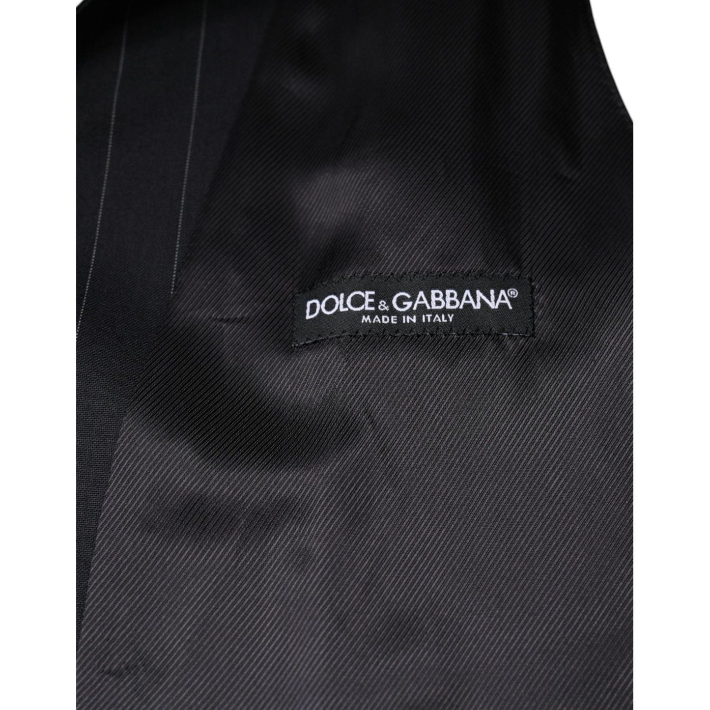 Dolce & Gabbana Black Leather Waistcoat Dress Formal Vest TSH87123-44