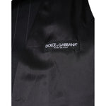 Dolce & Gabbana Black Leather Waistcoat Dress Formal Vest TSH87123-44