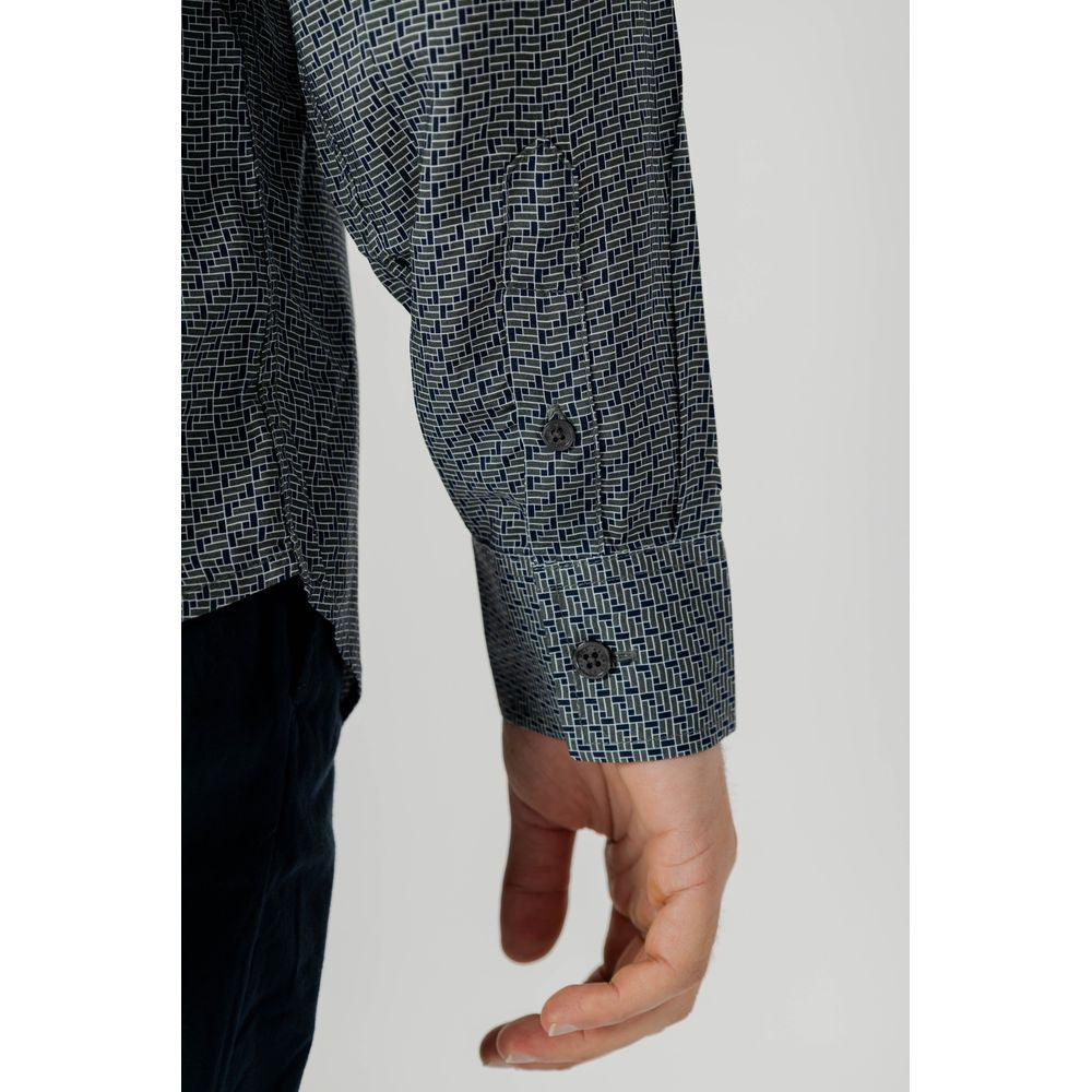 Armani Exchange Gray Viscose Shirt AR-13323400136-IT44 | S
