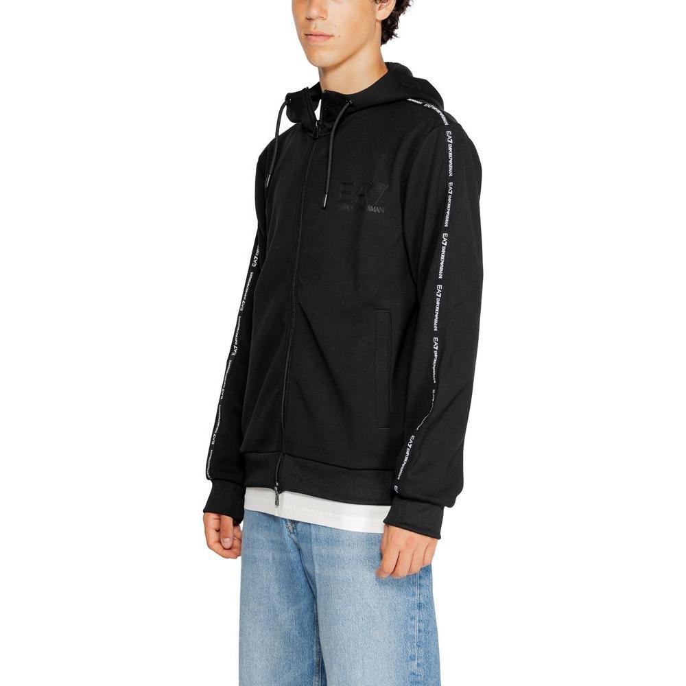 EA7 Emporio Armani Black Polyester Hoody EA-14717600009-IT48 | L